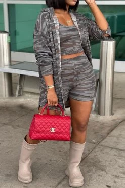 Camouflage Classic Pant Suit (Three Pieces)